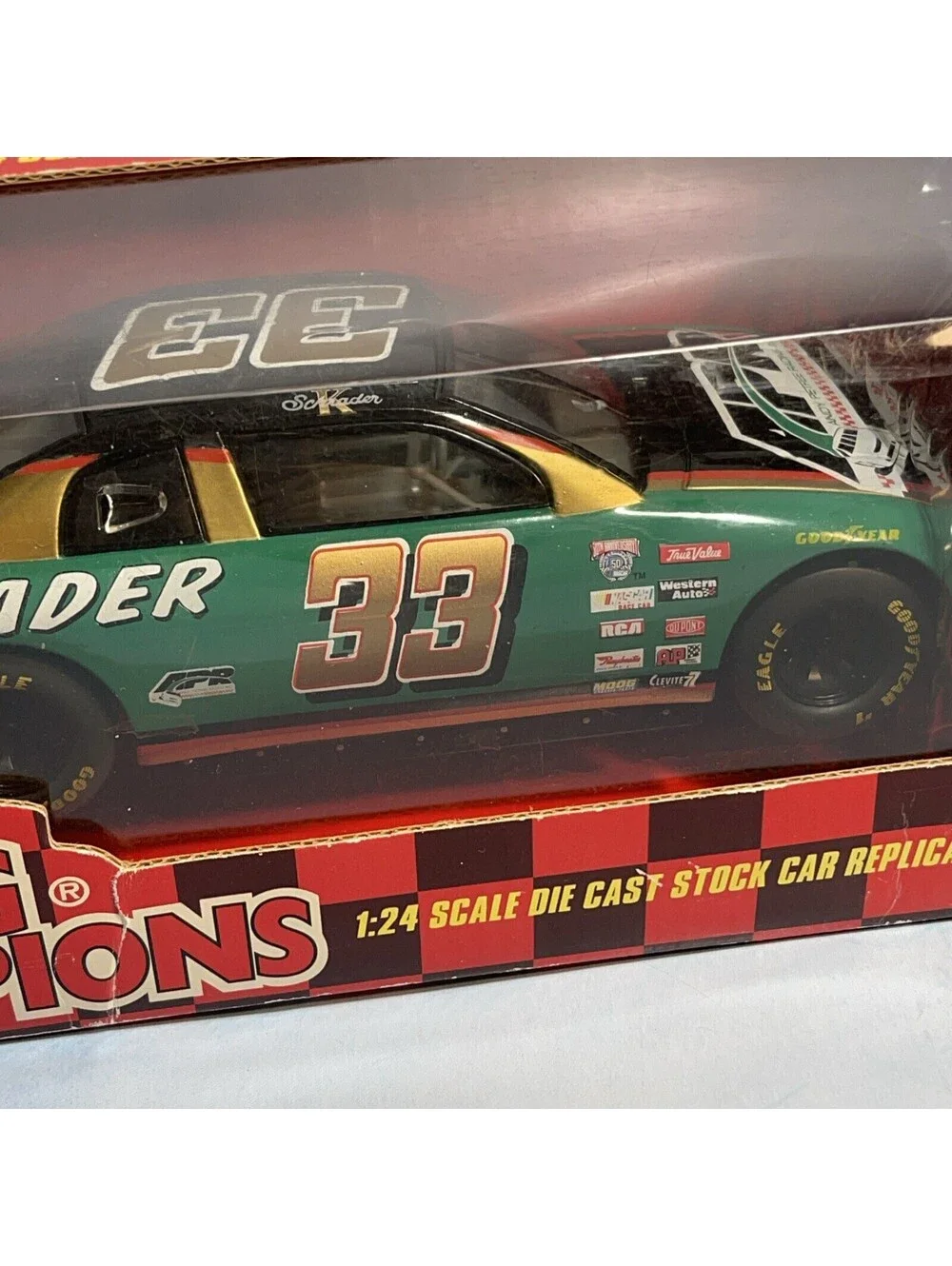 Racing Champions Ken Schrader 1/24 Chevy Monte Carlo #33 Nascar Diecast Car NIB